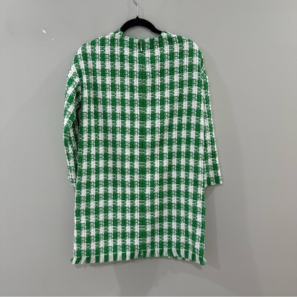 Tuckernuck Dress Georgette Tweed Mini in Green Check - Picture 7 of 7